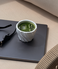 Ceramic mug with wave structure | Kaia