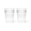 Ribbed Drinking Glass in To-Go Design | Liva