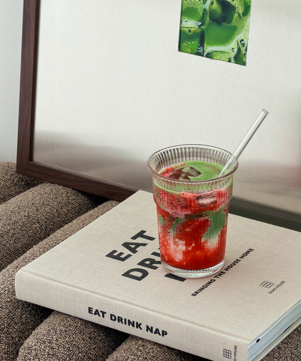 Gerilltes Trinkglas im To-Go Design | Liva