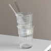 Ribbed Drinking Glass in To-Go Design | Liva