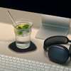 Ribbed Drinking Glass in To-Go Design | Liva