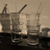 Ribbed Drinking Glass in To-Go Design | Liva