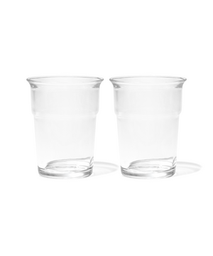 Klares Trinkglas im To-Go Design – liva collection von 7 O'CLOCK