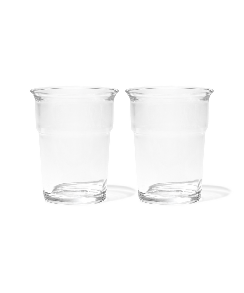 Klares Trinkglas im To-Go Design – liva collection von 7 O'CLOCK