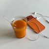 Clear Drinking Glass in To-Go Design | Liva