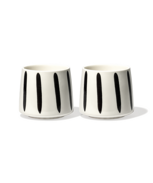 Cappuccino Mug with Black Stripes | Miro