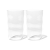 Large Drinking Glass in a Wave Design | Capri
