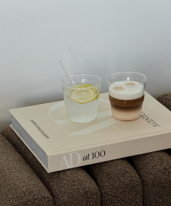 Small Drinking Glass in a Wave Design | Capri