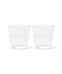 Kleines Trinkglas im Wellen-Design – capri collection von 7 O'CLOCK