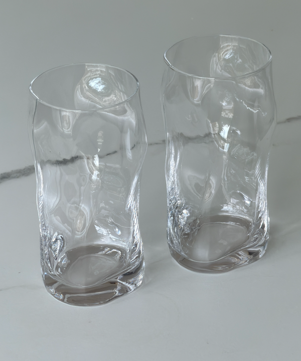 Large Drinking Glass in a Sculptural Design | Glace