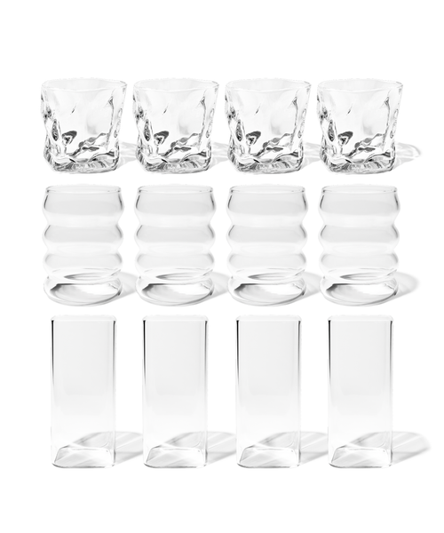 Bestseller Bundle im 12er Gläser-Set von 7 O'CLOCK