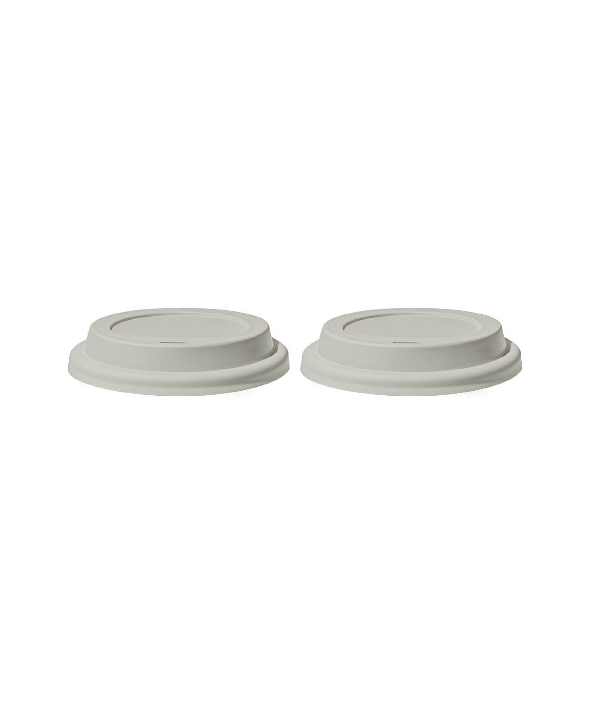 To-Go Becher Silikon-Deckel im 2er Set Greige – brooklyn collection von 7 O'CLOCK