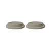 To-Go Cup Silicone Lid Set of 2 Taupe | Brooklyn