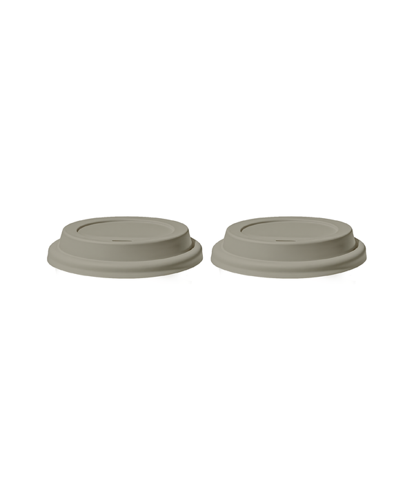 To-Go Becher Silikon-Deckel im 2er Set Taupe | Brooklyn