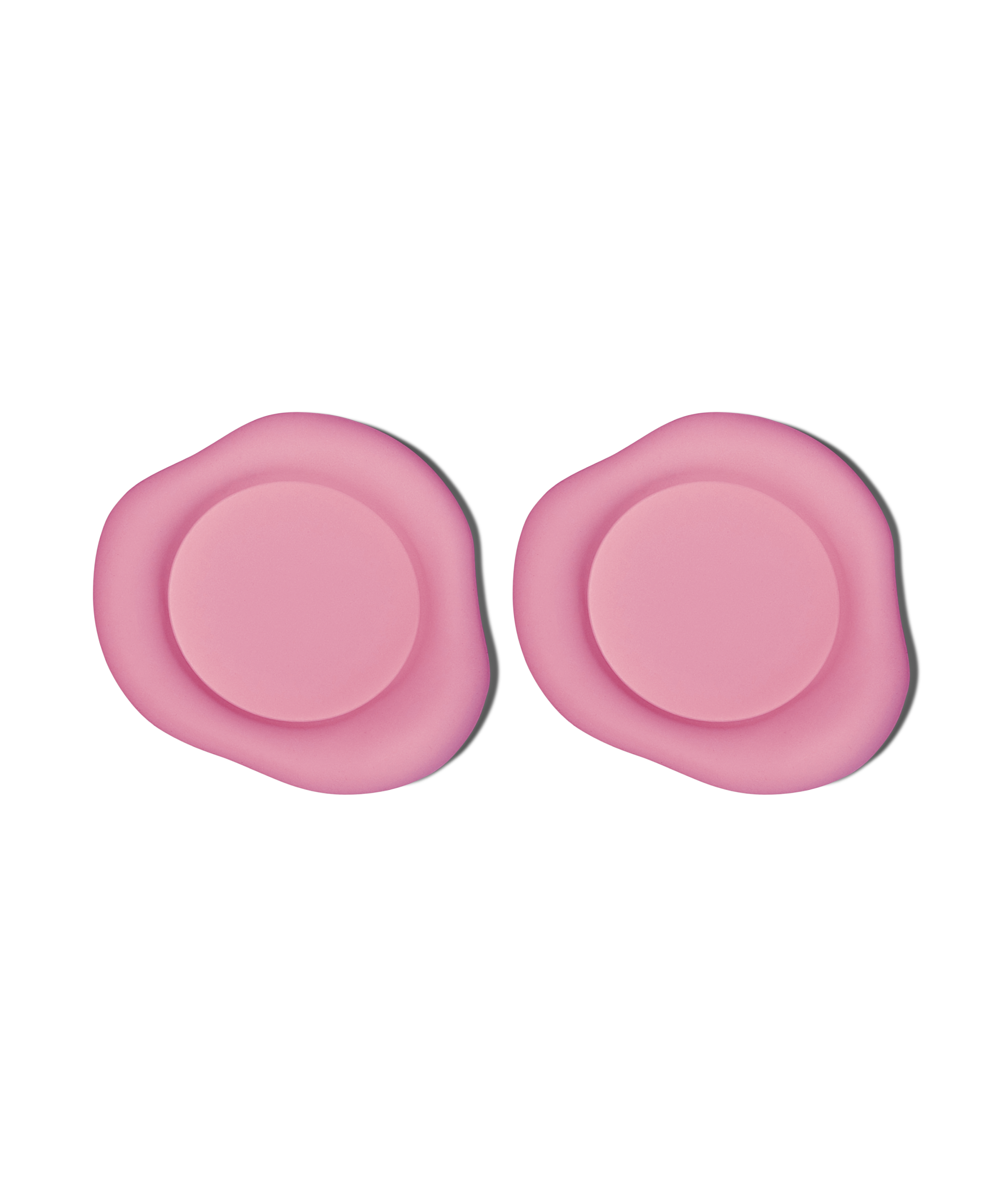 Silikon Untersetzer im organischen Design Pink | Elou