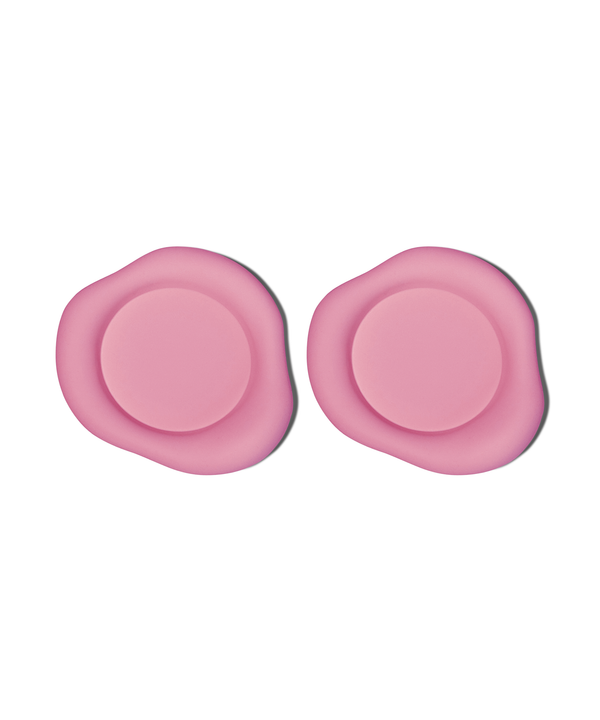 Silicone Coaster in Organic Design Pink | Elou