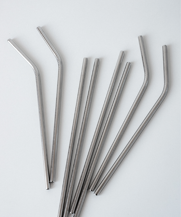 Long Stainless Steel Straws, Set of 8, 20cm | Eli