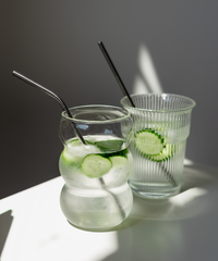 Long Stainless Steel Straws, Set of 8, 20cm | Eli