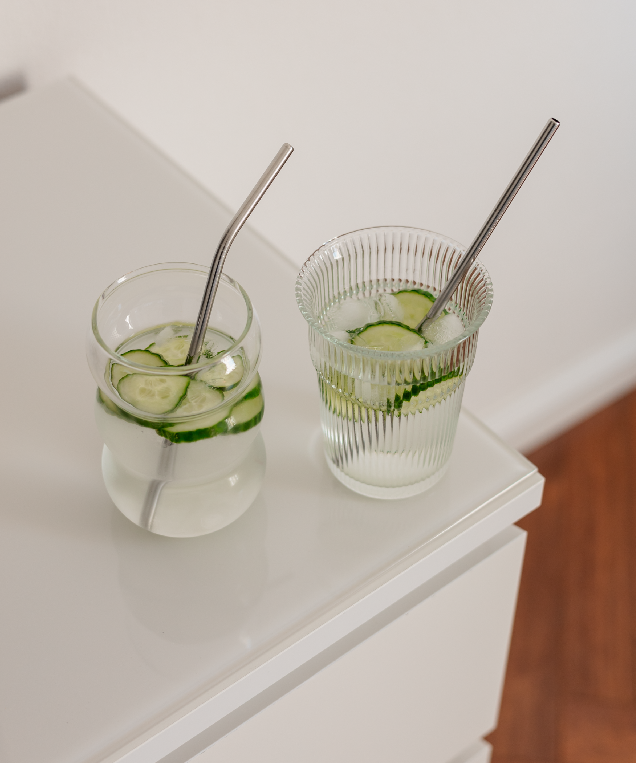 Long Stainless Steel Straws, Set of 8, 20cm | Eli