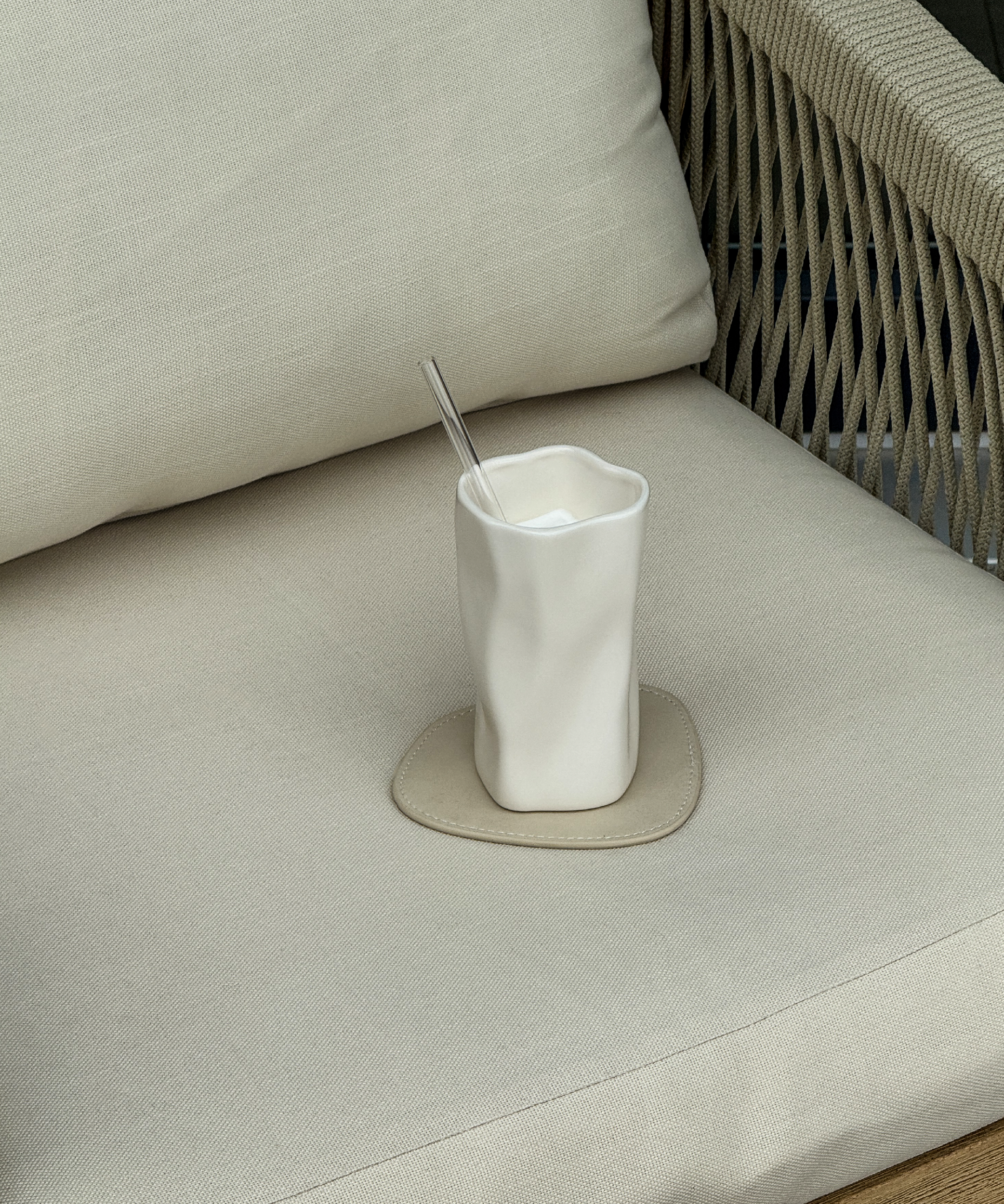 Large organic ceramic mug in cream white | Alaska
