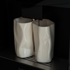 Set of Small & Large Ceramic Mugs Cream White | Alaska