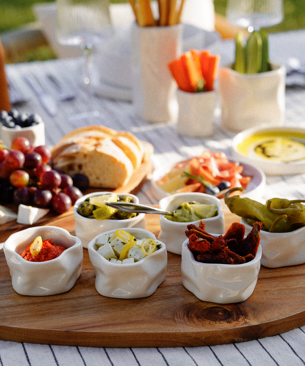 Organic Dip Bowls Cream White