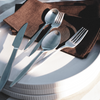 Cutlery set silver matt brushed | Tava