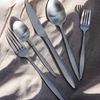 Cutlery set silver matt brushed | Tava