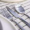 Cutlery set silver matt brushed | Tava