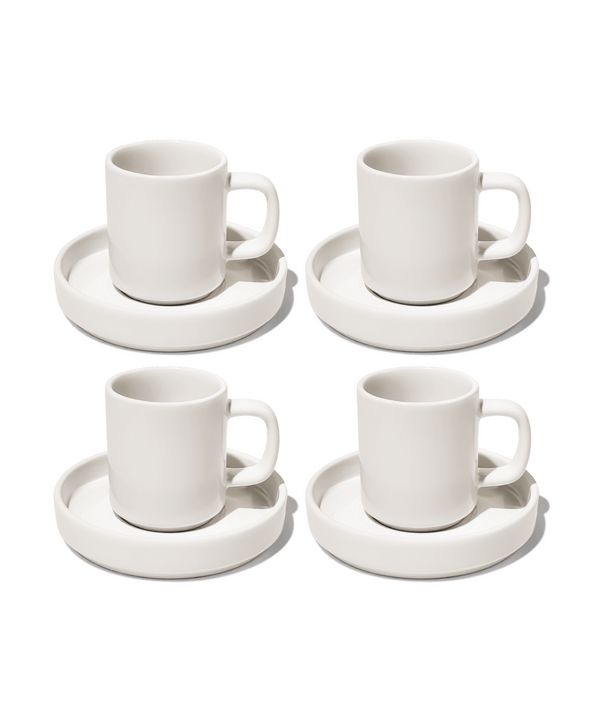 Espresso Cup with Saucer Cream White | Nia