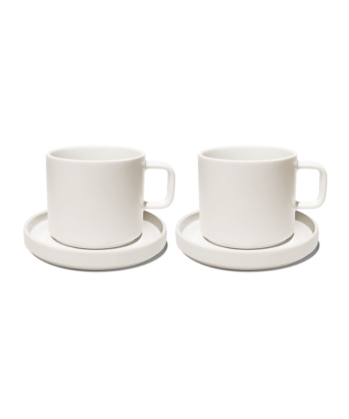 Tasse mit Untertasse in Cremeweiß glänzend – nia collection von 7 O'CLOCK