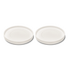 Saucer in cream white glossy | Nia