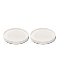 Saucer in cream white glossy | Nia