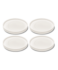 Saucer in cream white glossy | Nia
