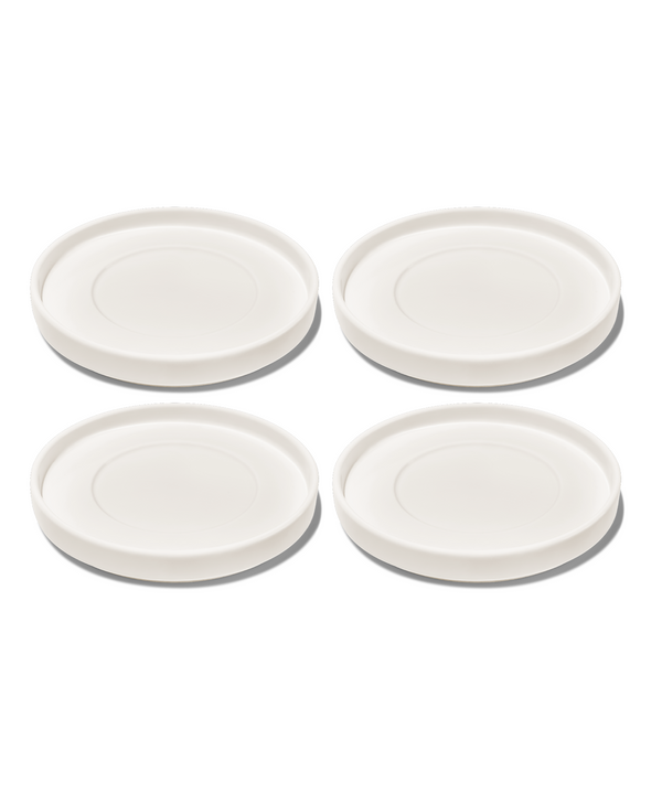 Saucer in cream white glossy | Nia