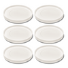 Saucer in cream white glossy | Nia