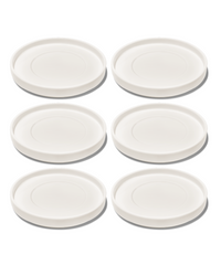 Saucer in cream white glossy | Nia