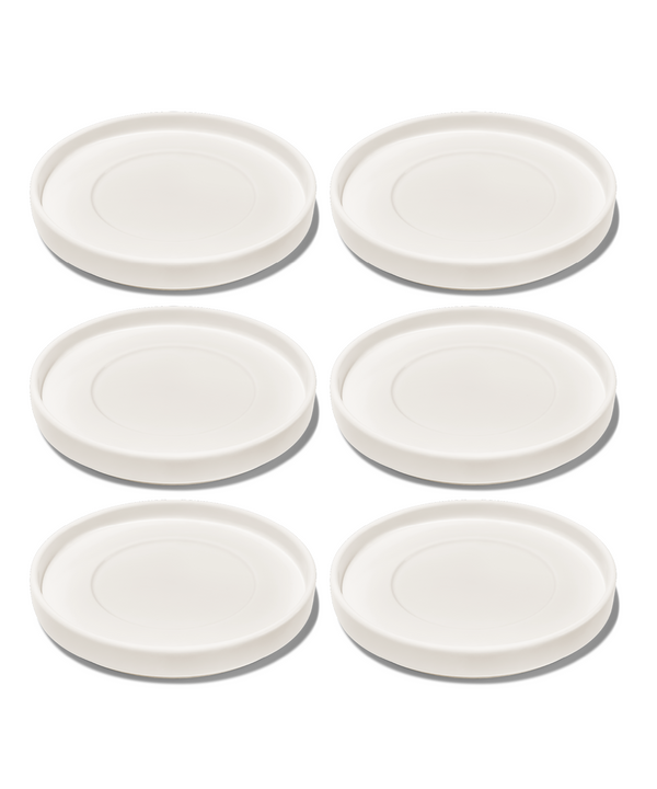Saucer in cream white glossy | Nia