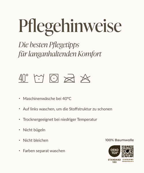 Khakifarbene Musselin Einzelbettwäsche, Serie Haven – Nahaufnahme der Oberfläche