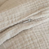 Haven Double Bed Set Beige | 1× Muslin Double Bed Linen + 2× Pillowcase 40×80