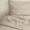 Beige muslin single bed linen | Haven
