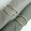 Napkin Rings Gold, Silver & Black 3x Set of 6 | Rina