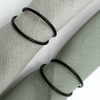 Napkin rings black set of 6 | Rina