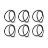 Napkin rings black set of 6 | Rina