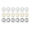 Napkin Rings Gold, Silver & Black 3x Set of 6 | Rina
