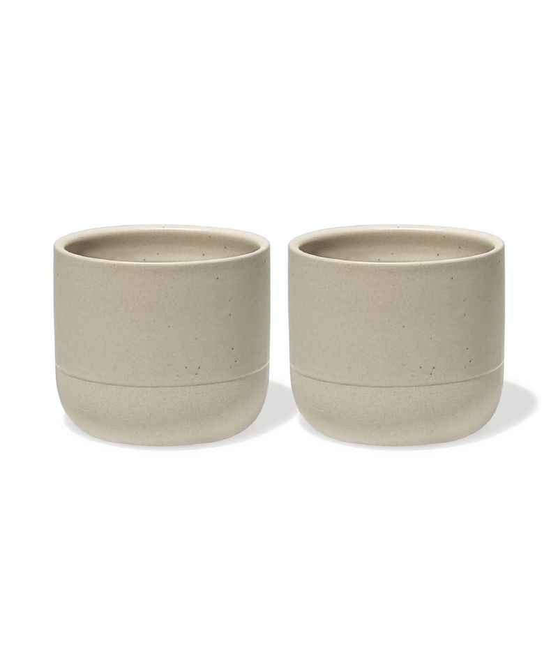 Cappuccino Keramik Becher in Beige – faro collection von 7 O'CLOCK