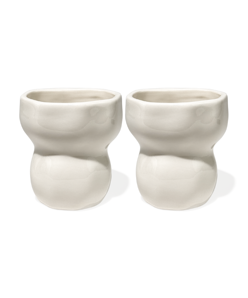 Keramik Becher in organischem Design – lyon collection von 7 O'CLOCK