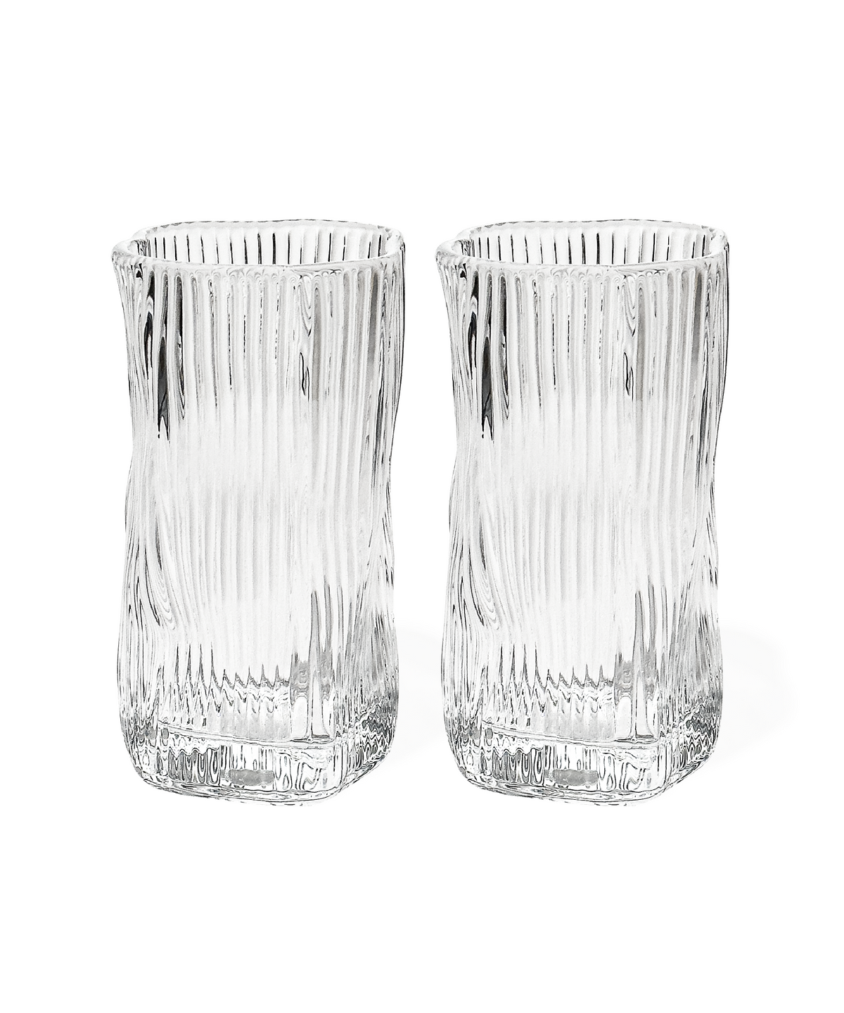 Ribbed organic glass