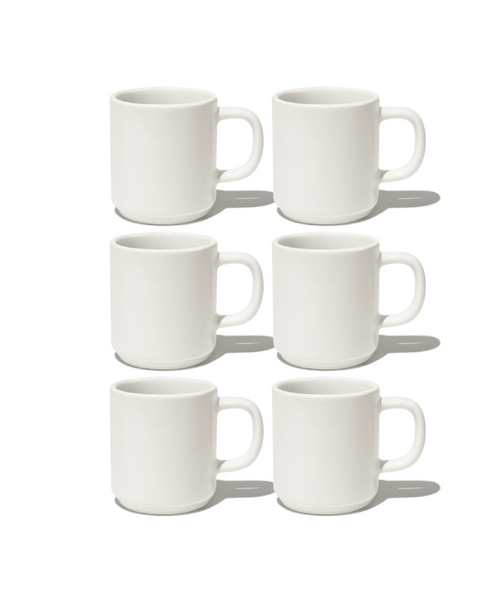 Espresso-Tasse in Cremeweiß glänzend aus der Serie Nia – Produktansicht
