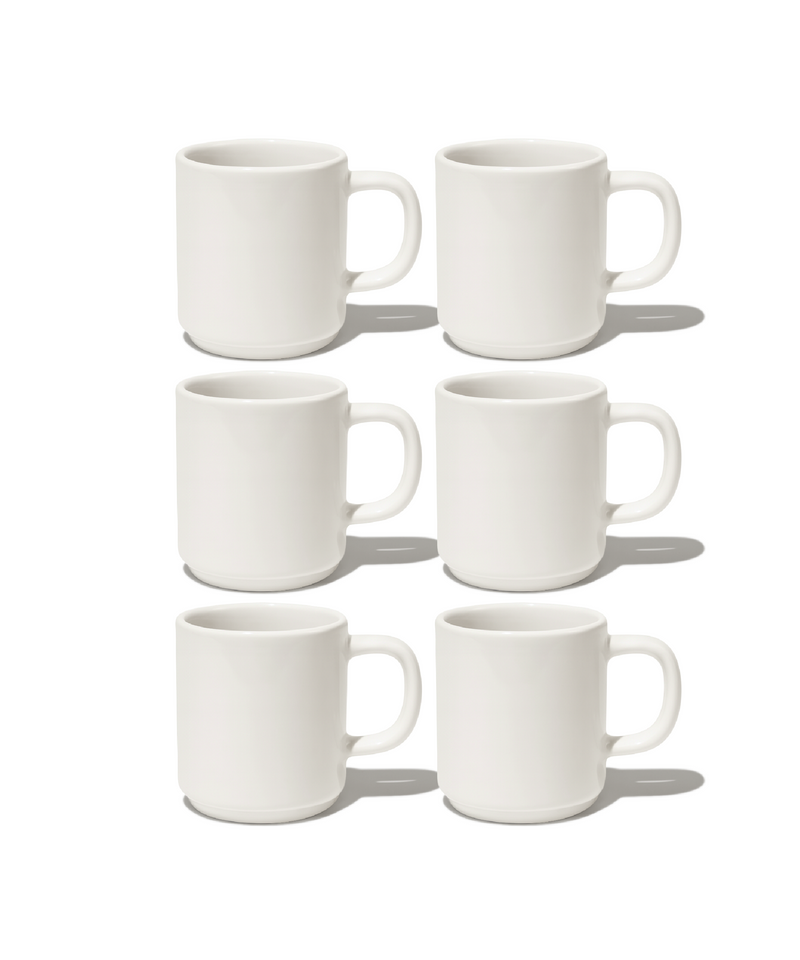 Espresso-Tasse in Cremeweiß glänzend aus der Serie Nia – Produktansicht